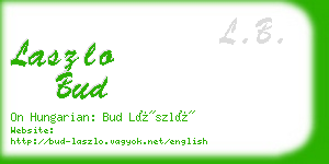 laszlo bud business card